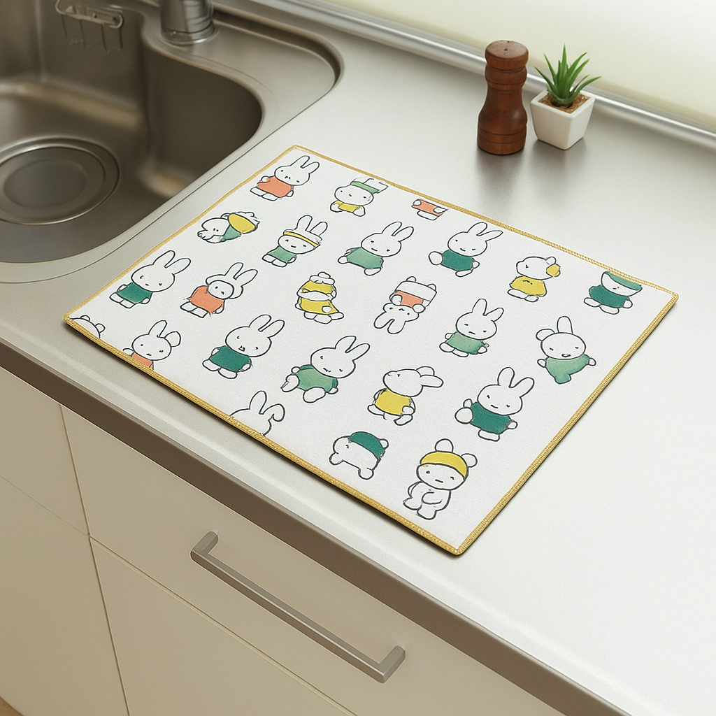 miffy70th 吸水水切りマット（オカトー）