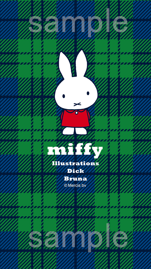 秋の新シリーズ Miffy And Check デザインのpc スマートフォン用壁紙プレゼント トピックス Dickbruna Jp 日本のミッフィー情報サイト